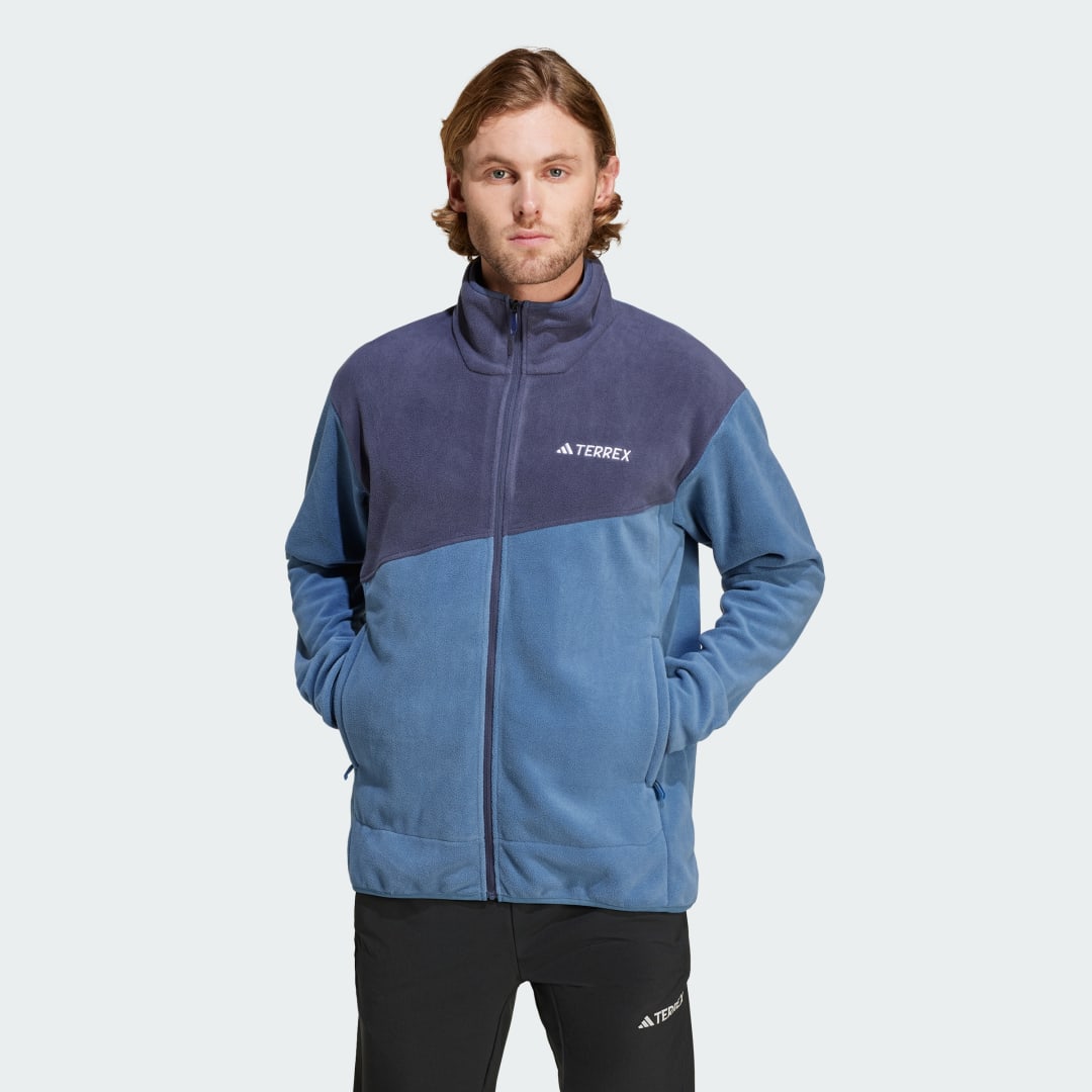 Яке adidas Performance Terrex Multi Full-Zip Fleece Синьо | IZ3292, 0