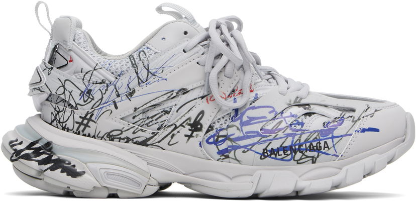 Кецове и обувки Balenciaga Balenciaga Track Autographe Бяло | 542023WTKAU