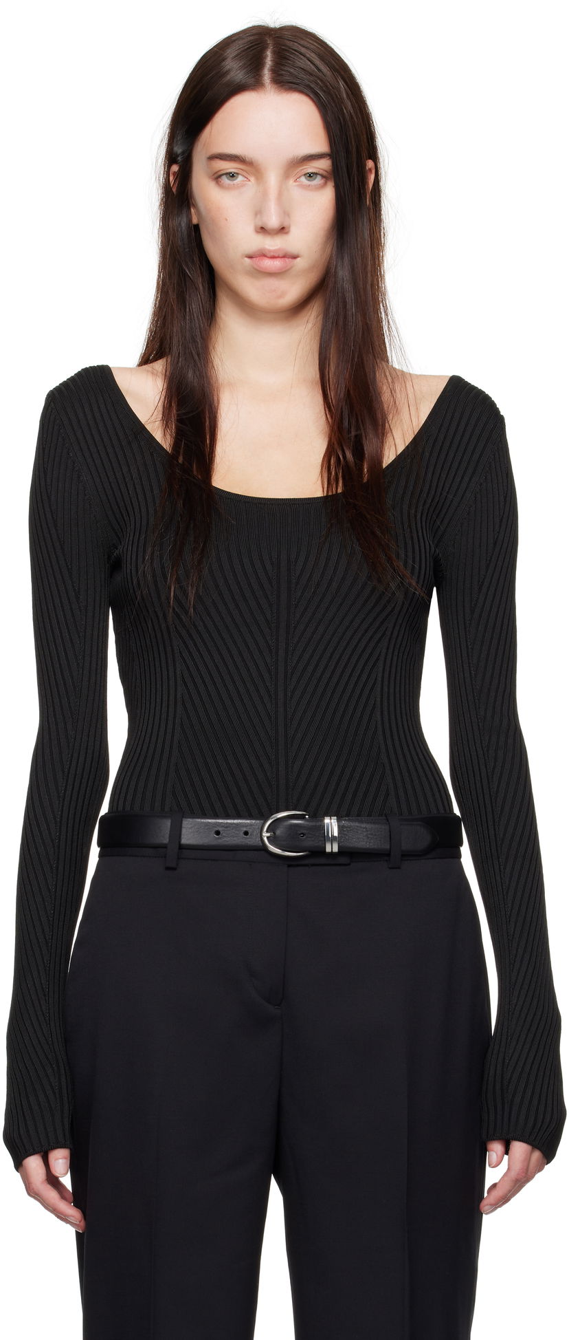 Потник CALVIN KLEIN Rib Top Черно | 81WL393-Q9G