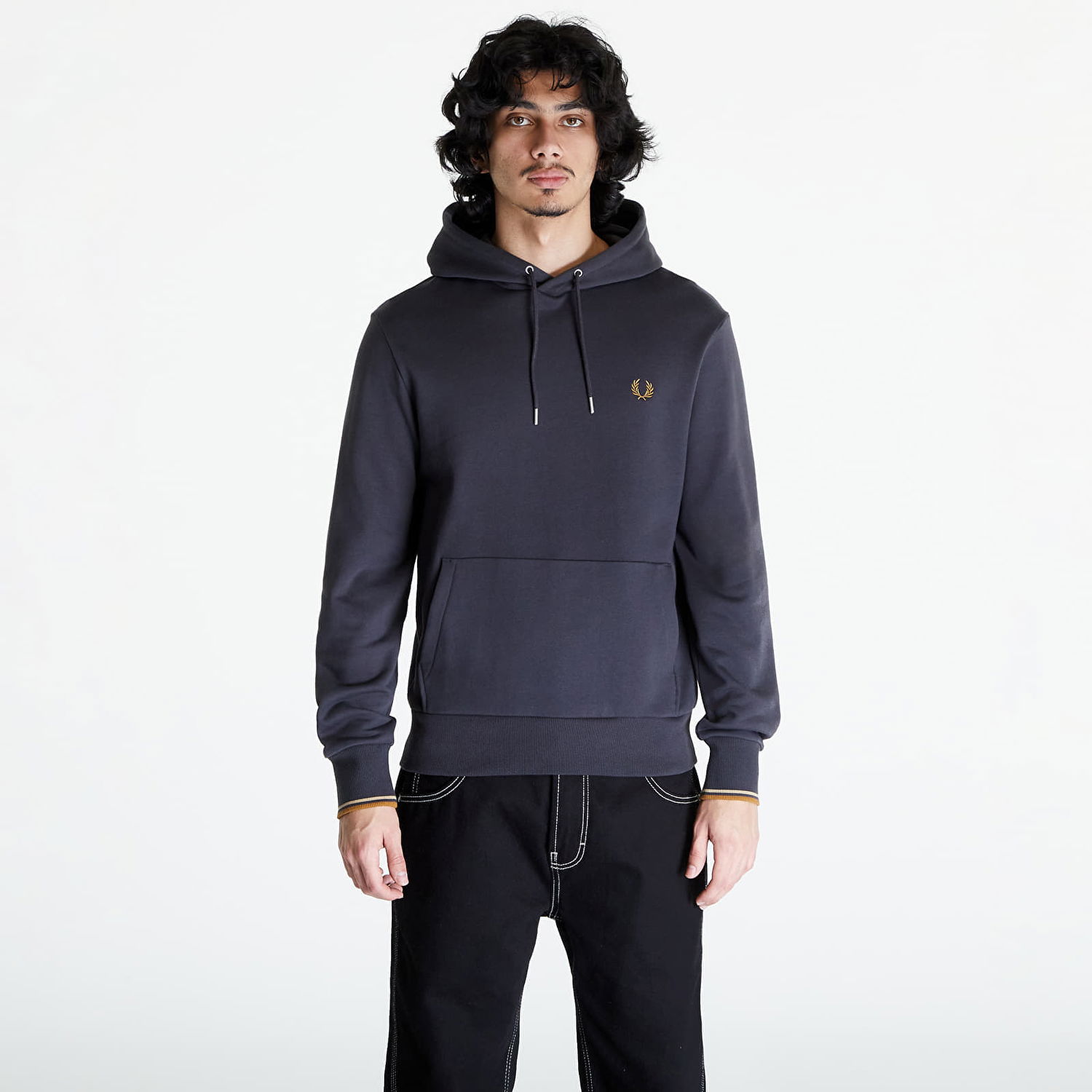 Суитчър Fred Perry Tipped Hoodie Тъмно синьо | M2643 V07, 0