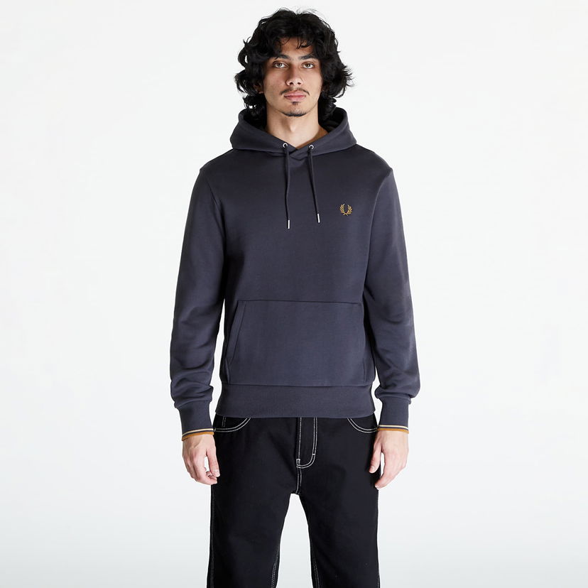 Суитчър Fred Perry Tipped Hoodie Тъмно синьо | M2643 V07