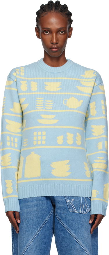Пуловер JW Anderson JW Anderson Crockery Jacquard Sweater Многоцветен | KW1490-YN0379, 0