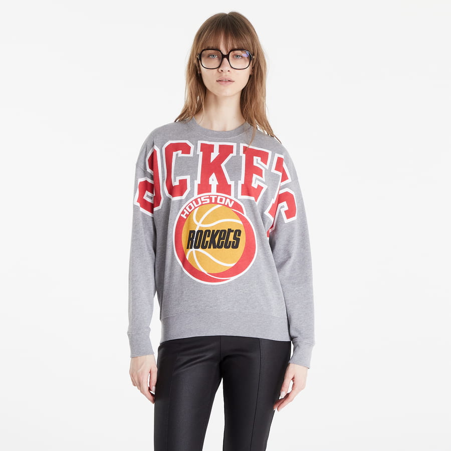 Суитчър Mitchell & Ness Logo LT Fleece Сиво | FCPO1243-HROYYPPPGYHT, 0