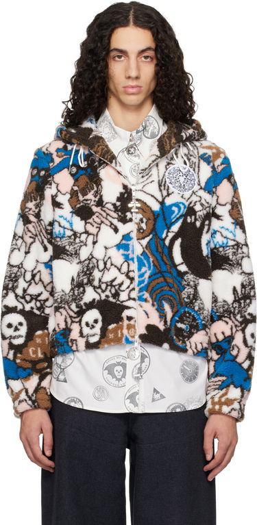 Яке Chopova Lowena Engine Party Fitted Hooded Fleece Jacket Многоцветен | 5310, 0