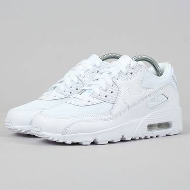 Кецове и обувки Nike Air Max 90 Mesh "Triple White" GS Бяло | 833418-100, 1
