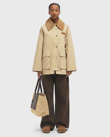 Яке GANNI Twill Midi Jacket Бежово | W0757-531, 1