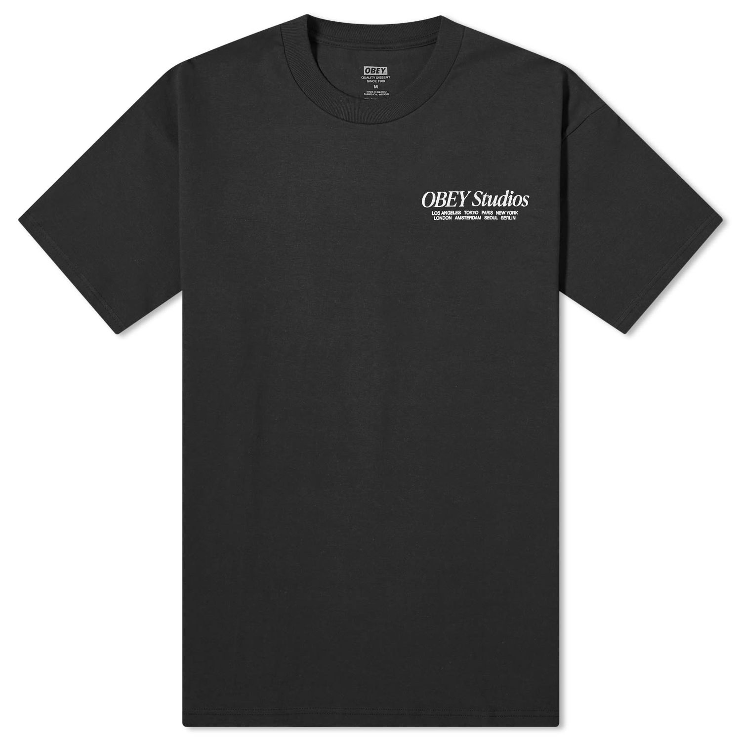 Тениска OBEY Studios Черно | 165263772-BLK, 0