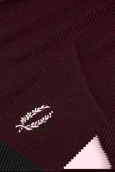 Шапка Fred Perry Fred Perry Wool Beanie Бургунди | C8161, 2