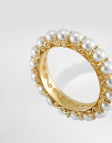 Пръстен Dolce & Gabbana Dolce & Gabbana 18K Yellow Gold Pearl Ring Жълто | WRKS1GWPEA1ZOO00, 3