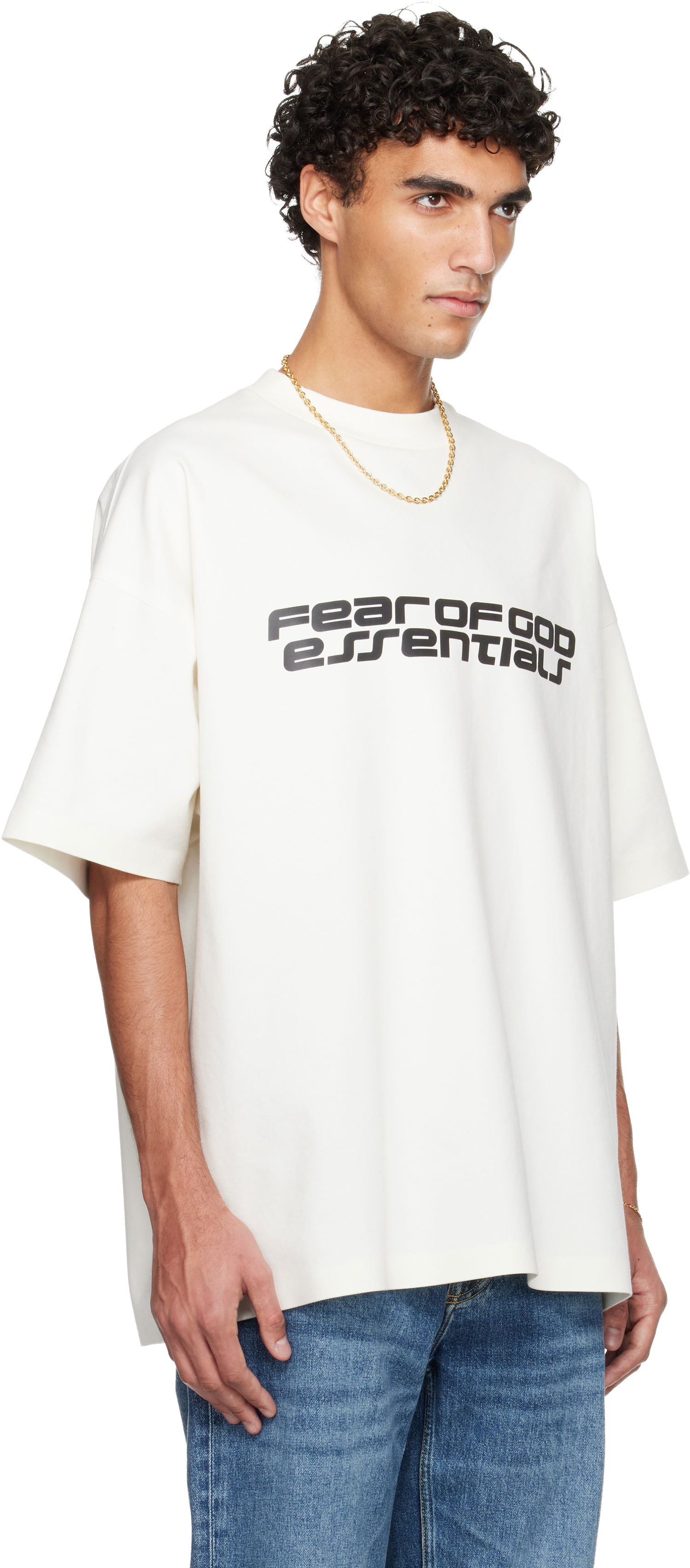 Тениска Fear of God Holiday Ponte 90s T-shirt Бяло | 125HO254503F, 1