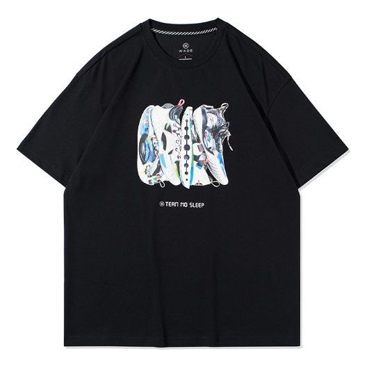 Тениска Li-Ning Way Of Wade Team No Sleep Graphic T-Shirt Черно | AHSRA85-2