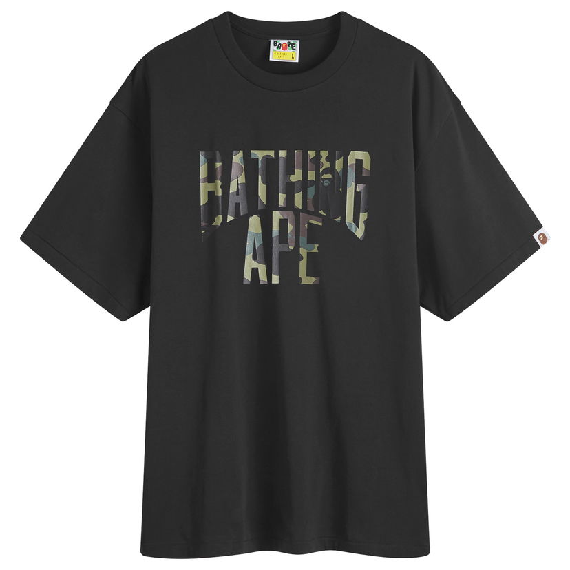 Тениска BAPE A Bathing Ape 1st Camo NYC Logo T-Shirt Черно | 001TEK301011M-BLK