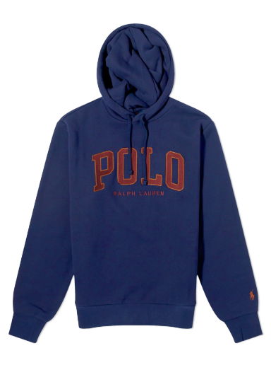 Суитчър Polo by Ralph Lauren College Logo Hoodie Тъмно синьо | 710917886001