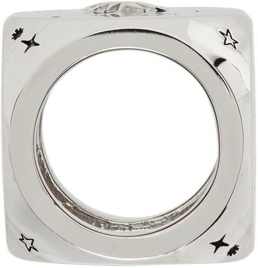 Пръстен We11done We11done Logo & Graphic Ring Металик | WD-AJ1-22-716-U-SV, 1