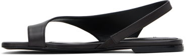 Кецове и обувки TOTEME TOTEME Leather Thong Sandals Черно | 252-WAS0202-LE0131, 2