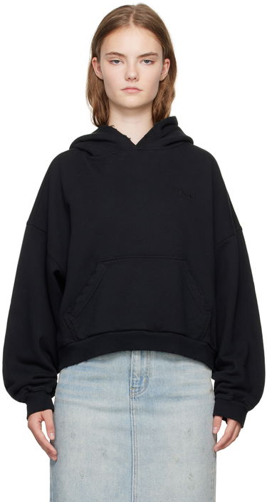 Суитчър We11done Layered Hoodie Черно | WD-TH2-24-835-U-BK, 0