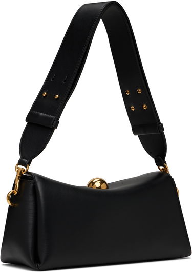 Дамска чанта AMI AMI Paris Leather Carrousel Bag Черно | ULL027.AL0103, 2