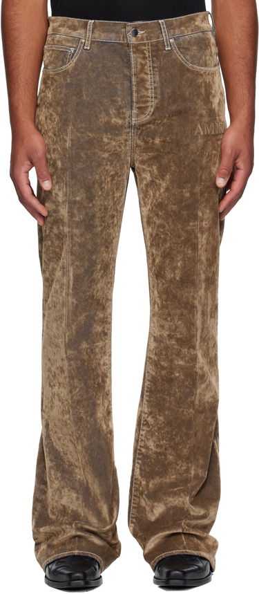 Дънки AMIRI AMIRI Velvet Flare Jeans Кафяво | AMDNFR1027, 0