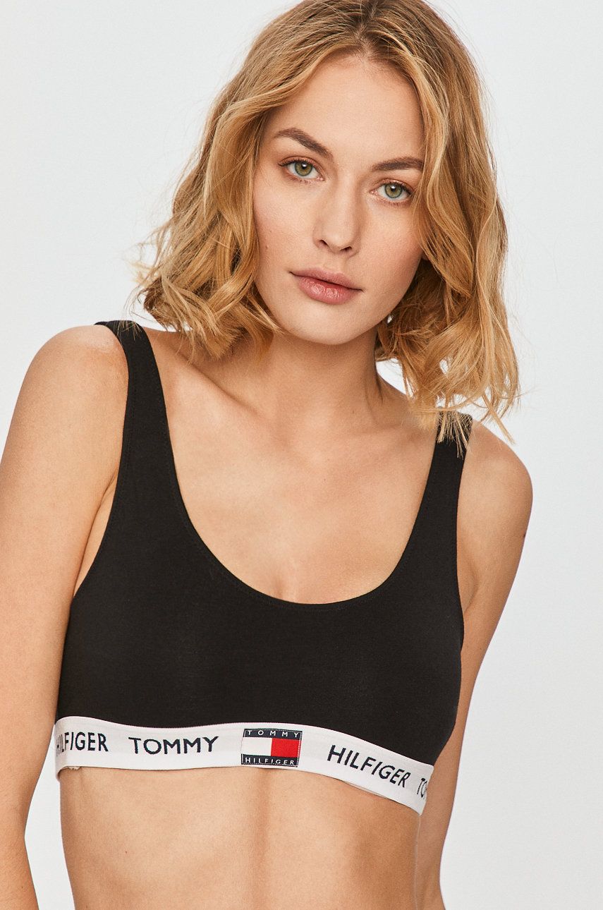 Сутиен Tommy Hilfiger Logo Underband Organic Cotton Bralette Черно | UW0UW02225, 0