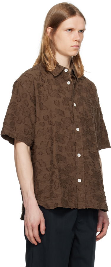 Риза NORSE PROJECTS Norse Projects Mo Oversized Fil Coupe Short Sleeve Shirt Бежово | N40-0830, 4