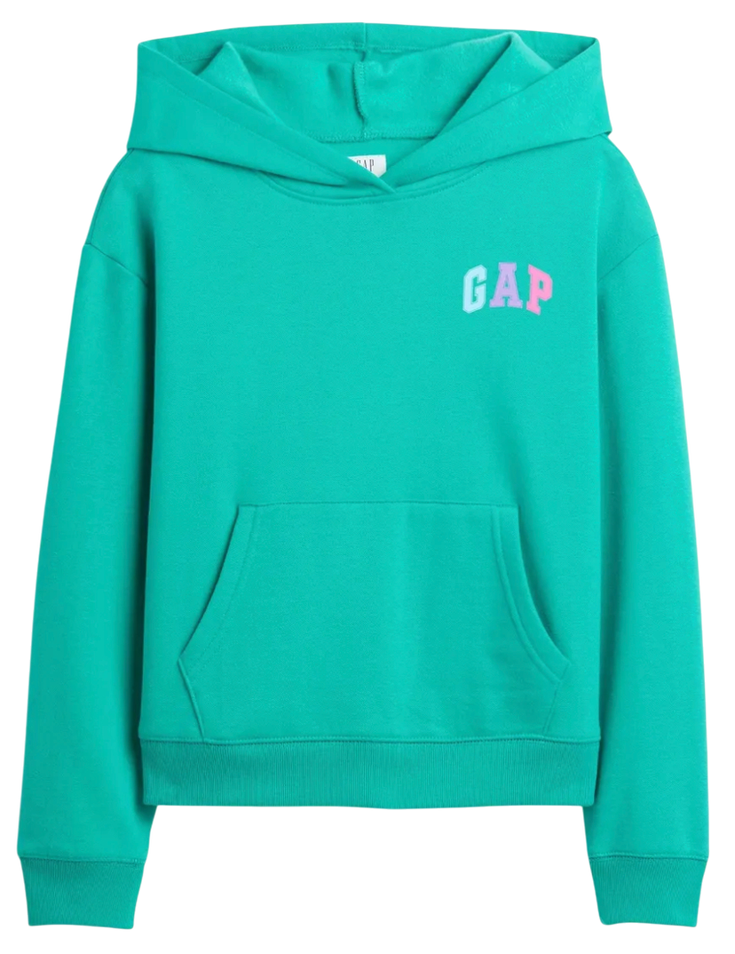 Суитчър GAP Logo Hoodie Тюркоазено | 724997-09