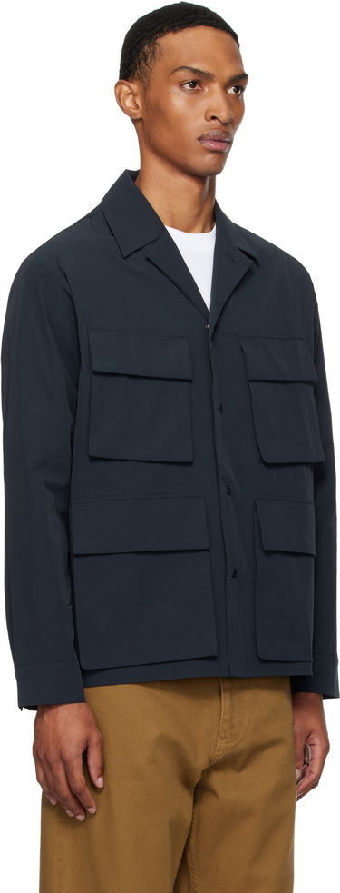 Риза NORSE PROJECTS Norse Projects Mads Travel Light Overshirt Тъмно синьо | N50-0269, 1