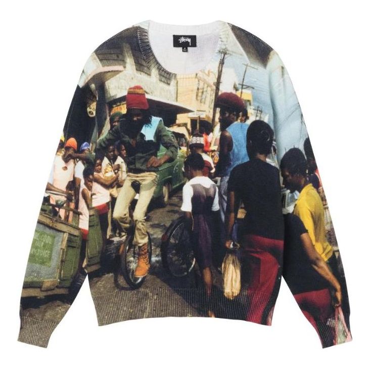 Пуловер Stüssy Peter Tosh Print Sweater Многоцветен | 117145, 0