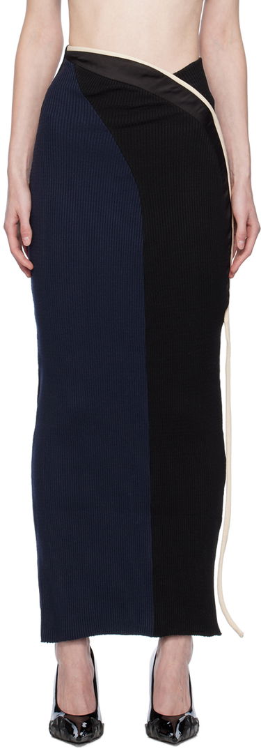 Пола Ottolinger Ottolinger Paneled Maxi Skirt Тъмно синьо | 407002, 0