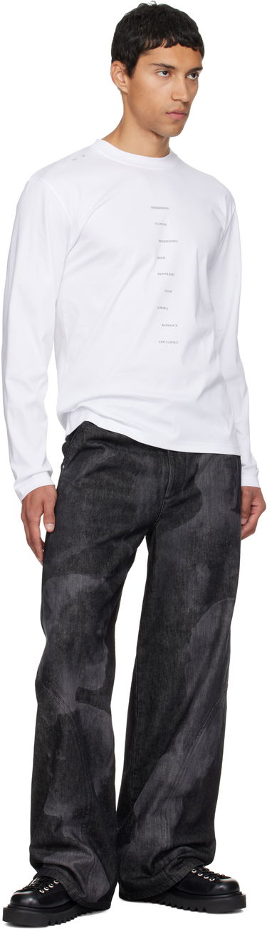 Тениска HELIOT EMIL HELIOT EMIL Effulgence Long Sleeve T-Shirt Бяло | AW25_M_09_149_WHT02, 3