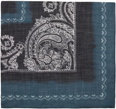 Шал Acne Studios Printed Scarf Тъмно синьо | CA0266-, 0