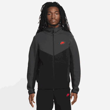 Суитчър Nike zipem Sportswear Tech Fleece Windrunner Черно | FB7921-013, 0