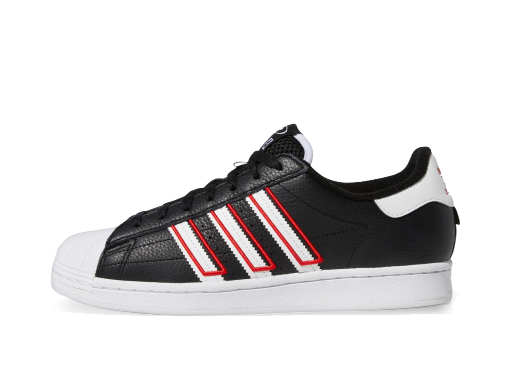 Superstar Core Black Outlined White Stripes