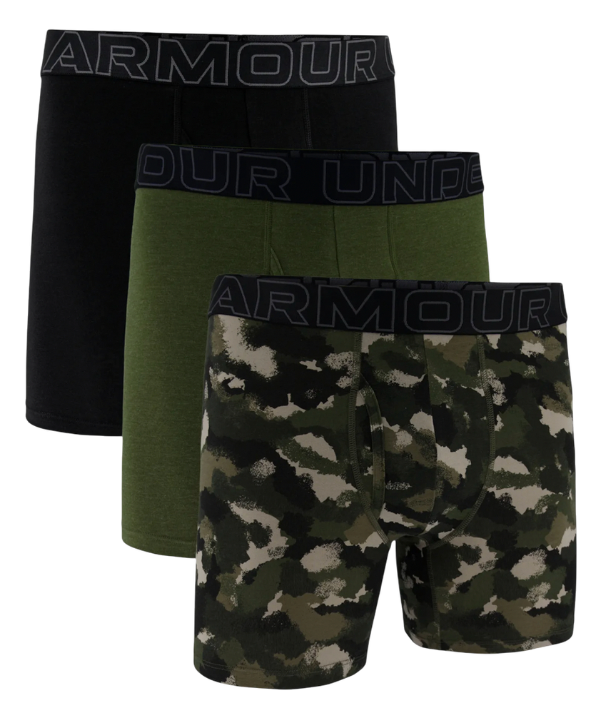 Боксерки Under Armour Performance Cotton Printed 6-Inch Boxer Briefs 3-Pack Многоцветен | 1383890-391