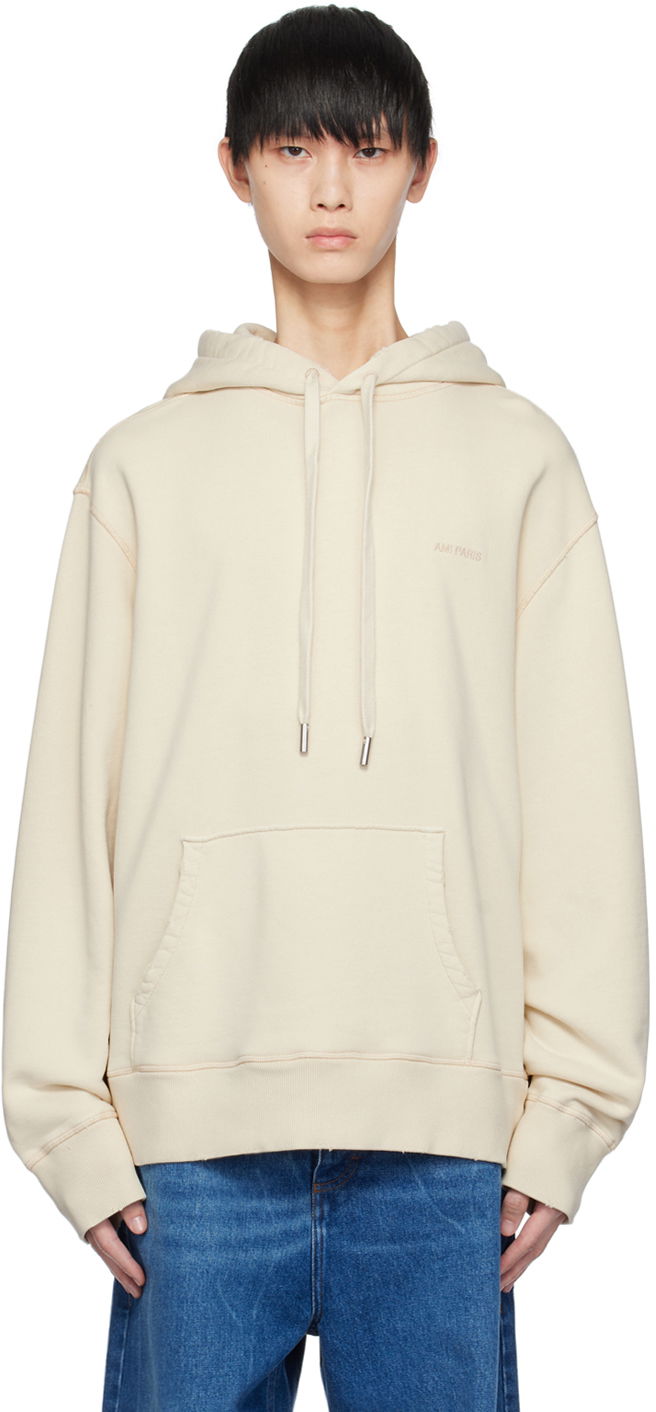 Суитчър AMI Fade Out Hoodie Бяло | USW216.JE0052, 0