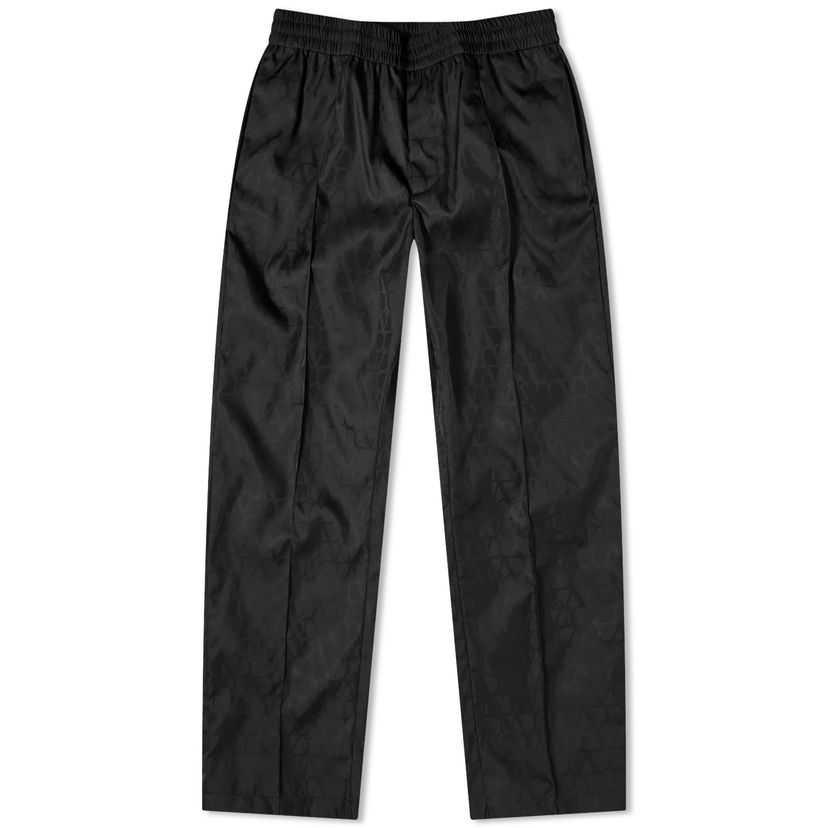 Панталони и дънки Valentino Men's Icon Logo Nylon Trousers Black Черно | 4V3RB0Q79UW-MXM