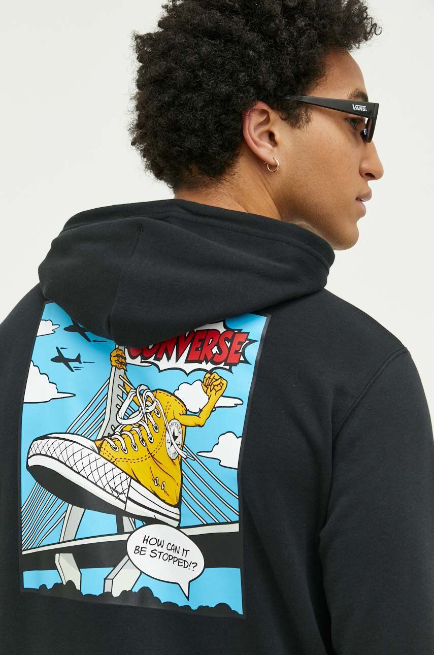 Суитчър Converse Shoe Hero Hoodie Черно | 10024614.A02, 0