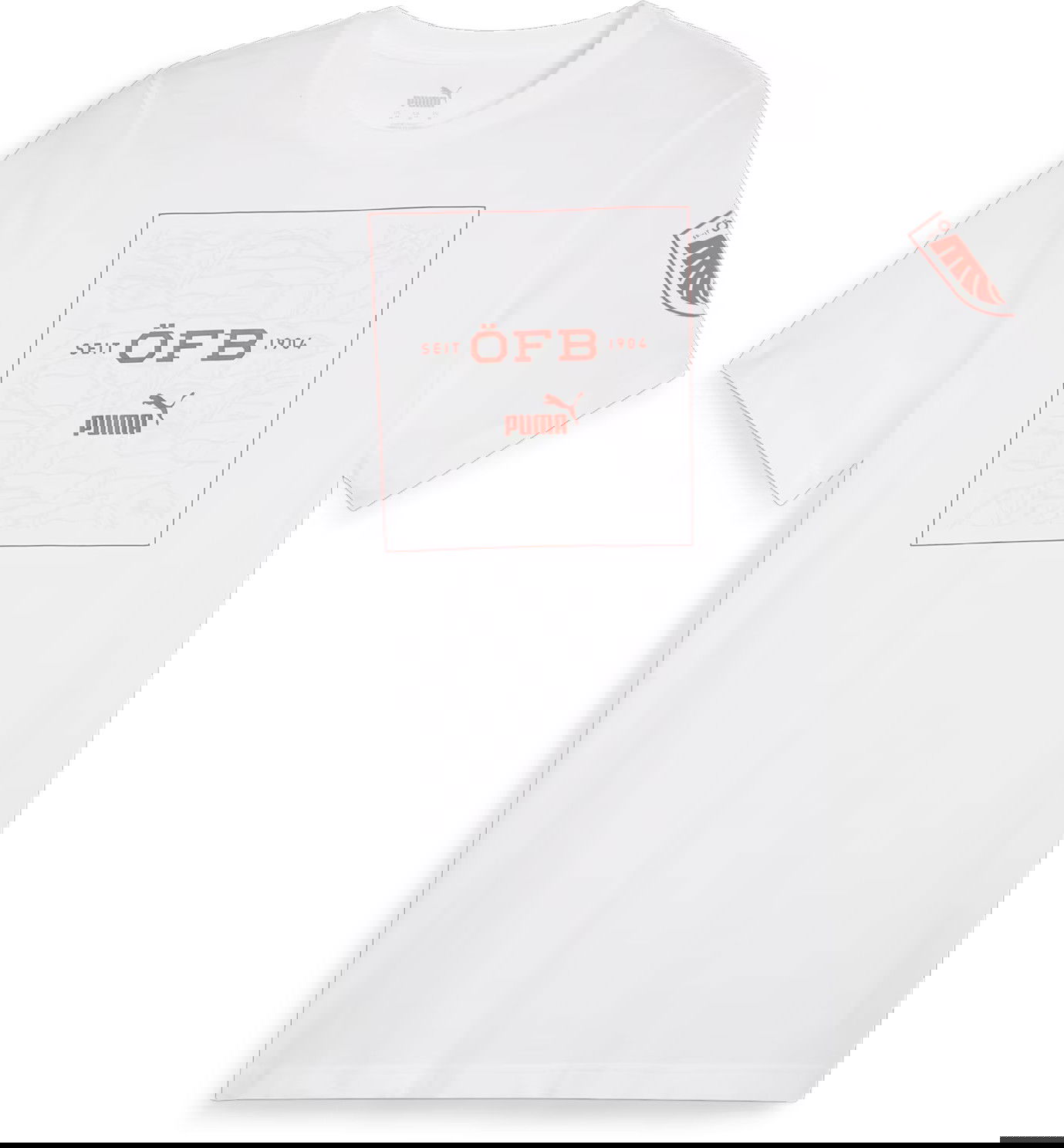 Тениска Puma Austria Ftblicons Tee Бяло | 774194-09, 0