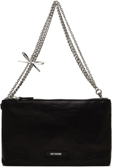 Чанта през рамо We11done We11done Ribbon Chain Shoulder Bag Черно | WD-AB0-25-480-U-BK, 0