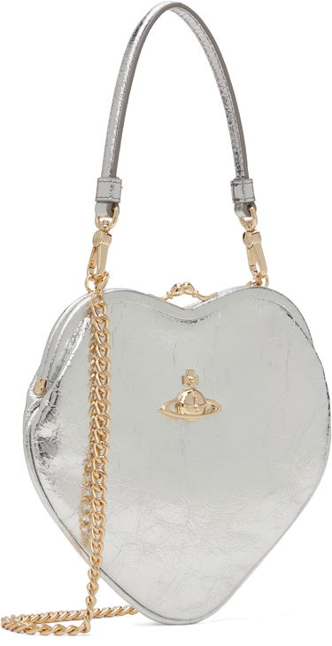 Дамска чанта Vivienne Westwood Vivienne Westwood Belle Heart Frame Bag Металик | 4B01000CW-L00AC-, 4