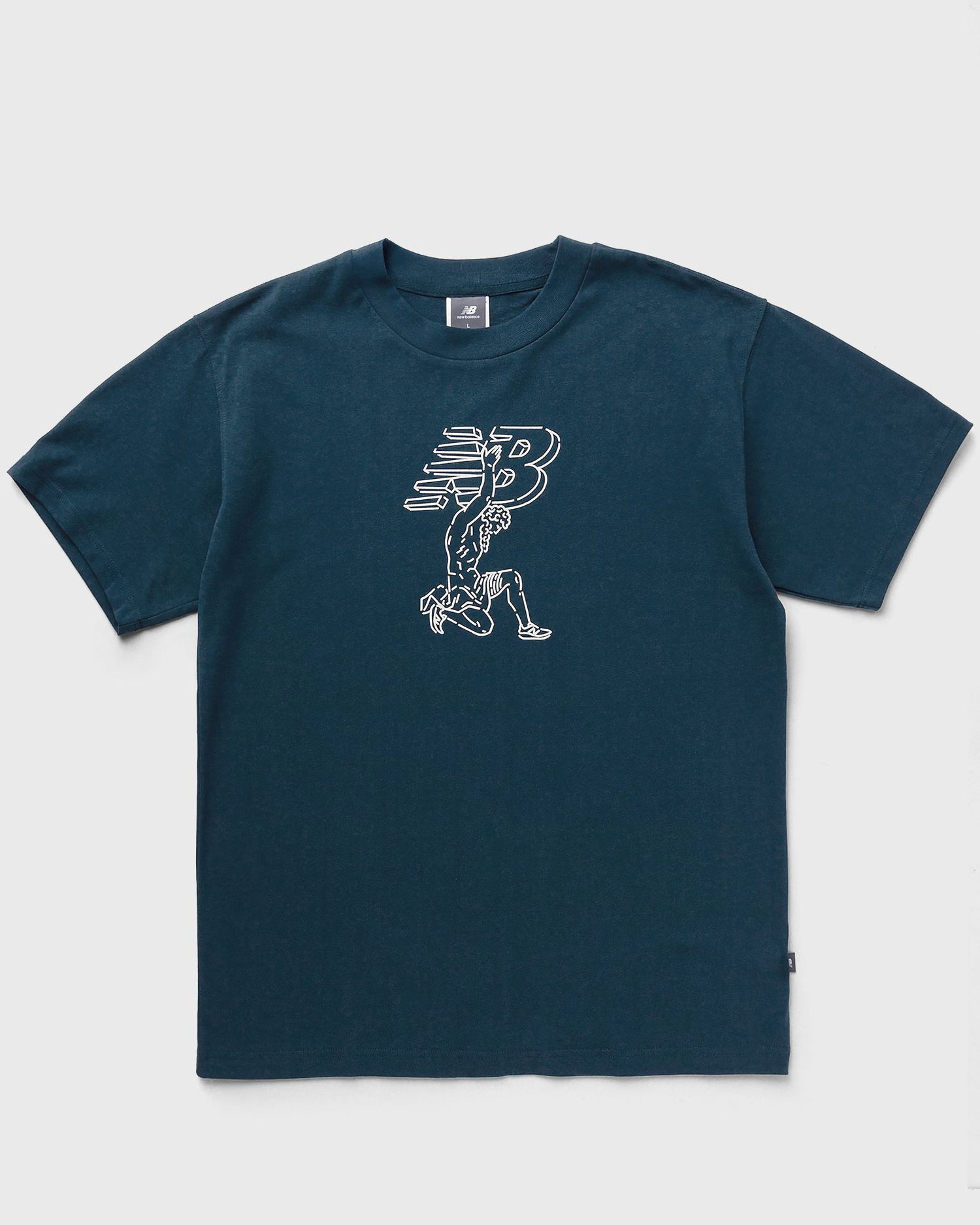 Тениска New Balance Debut Statue Graphic T-Shirt Тъмно синьо | MT51978-DOE, 0