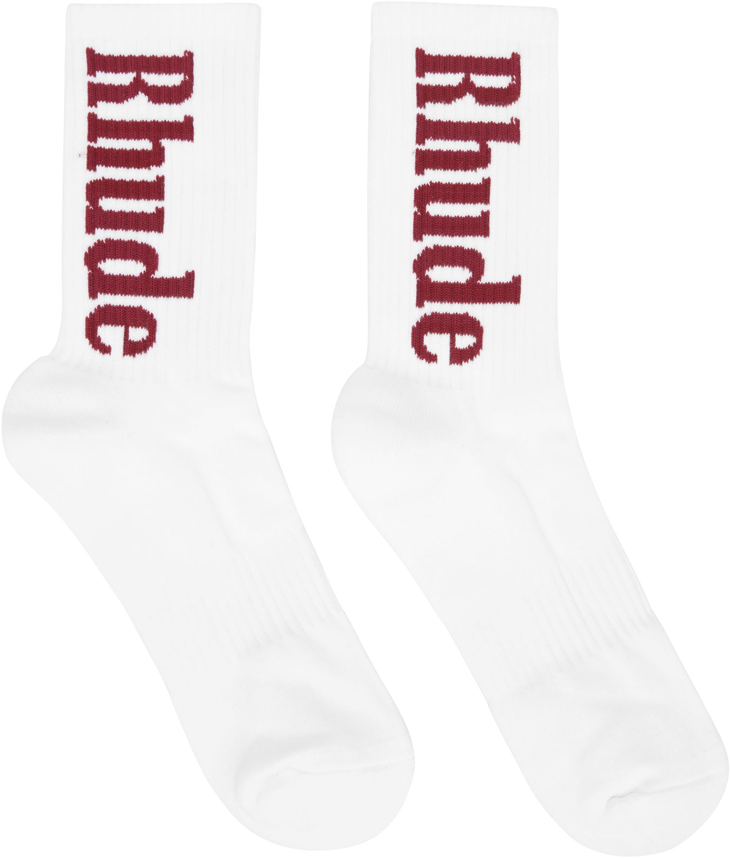 Чорапи Rhude RH Vertical Logo Socks Бяло | RHSS25SO01227, 0