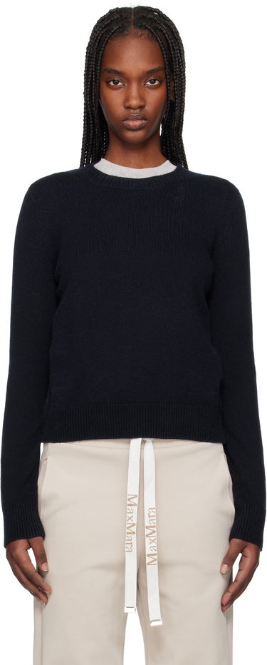 Пуловер Max Mara Max Mara Fedora Knit Sweater Тъмно синьо | 2519361031600, 0