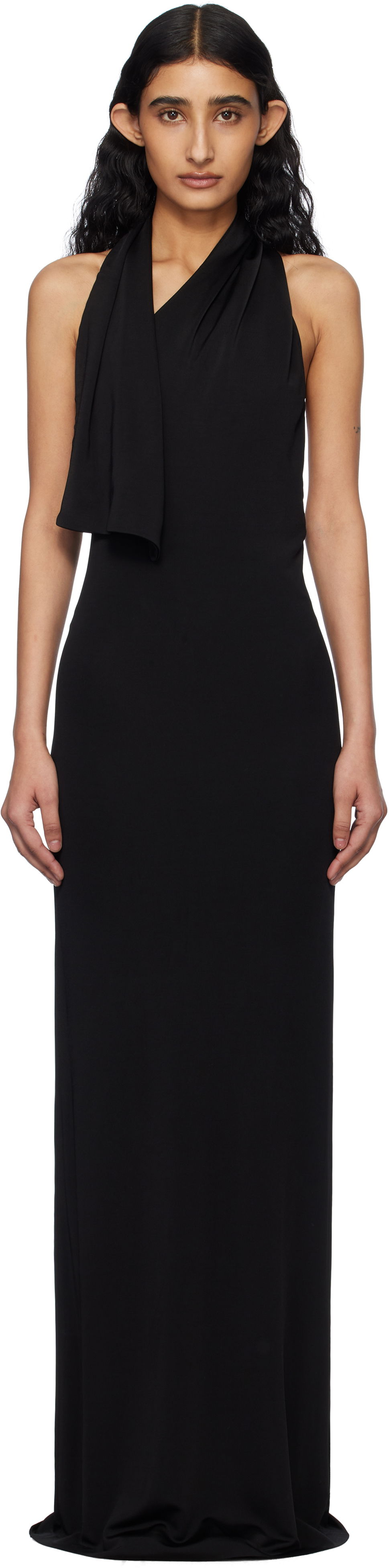 Pокля Khaite KHAITE Roza Maxi Dress Черно | 54614132, 0
