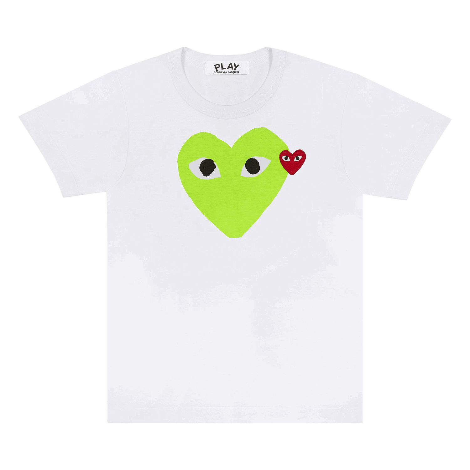Тениска Comme des Garçons PLAY Red Emblem Heart T-Shirt Бяло | AZ T106 051 3, 0