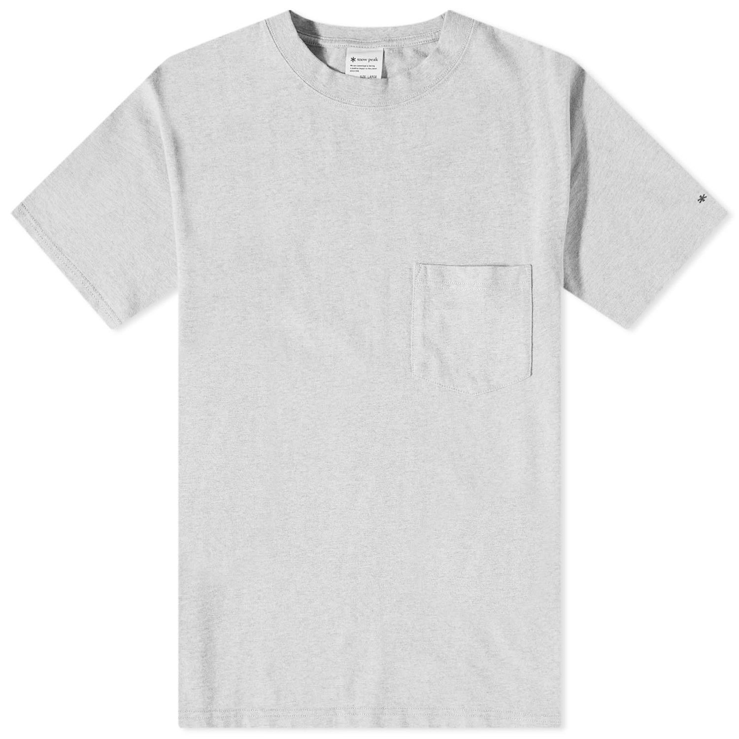Тениска Snow Peak Recycled Cotton Heavy Tee Сиво | TS-22SU401-MG, 0
