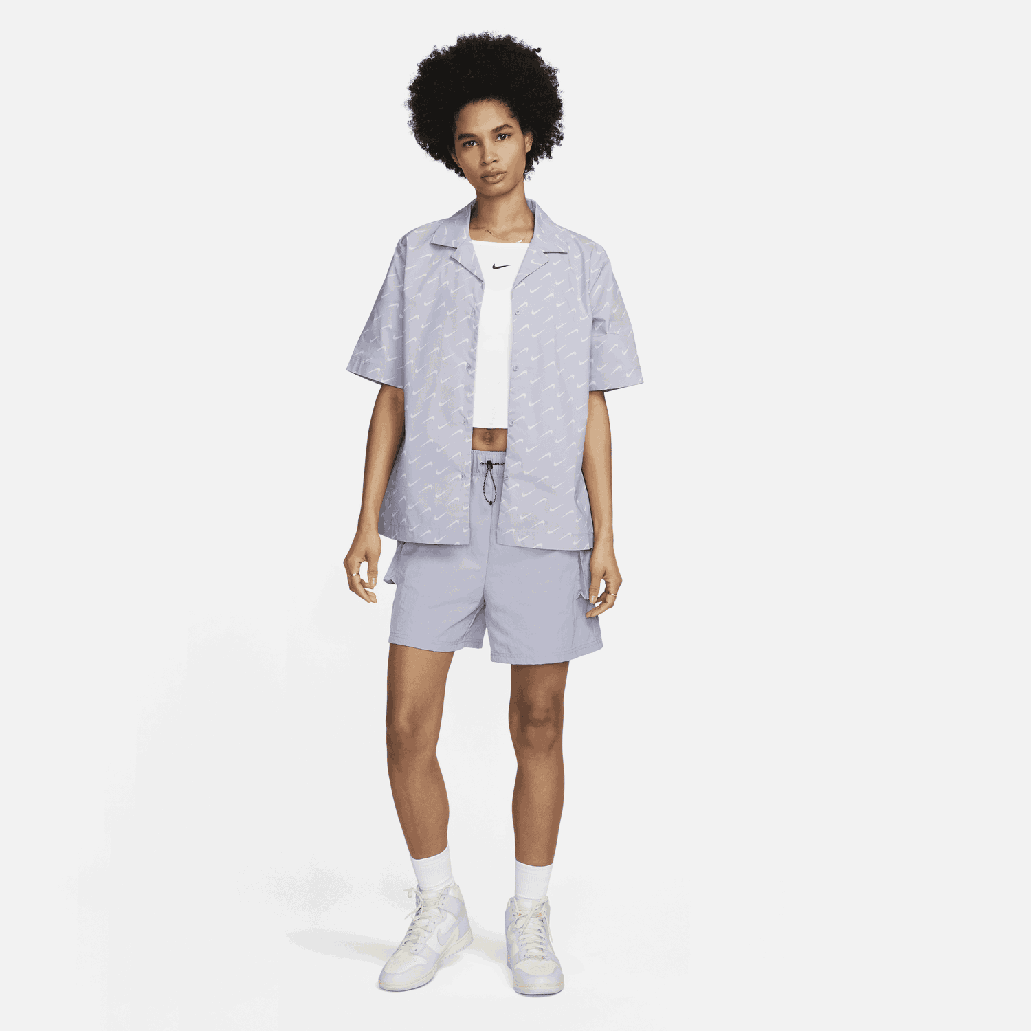 Риза Nike Sportswear Everyday Modern Woven Shirt Лилаво | DV7930-519, 1