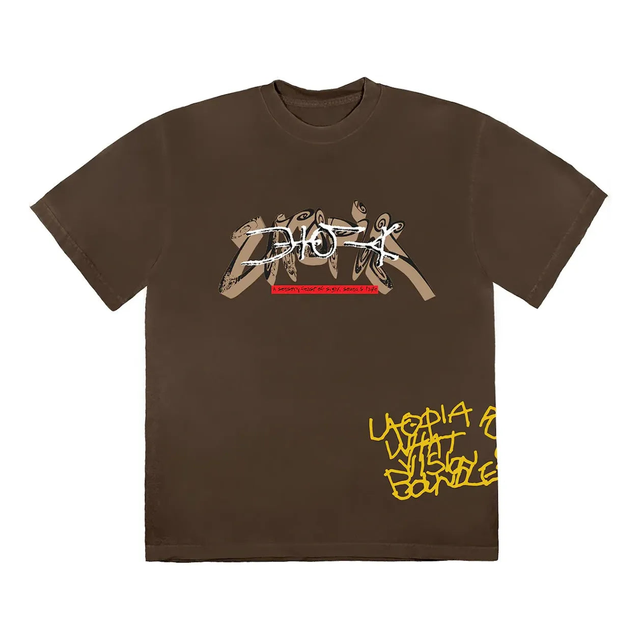 Тениска Cactus Jack by Travis Scott Travis Scott UTOPIA T-Shirt Кафяво | TSUT-SS01, 0