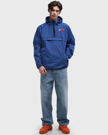 Ветровка Comme des Garçons PLAY x K-Way Half Zip Hooded Jacket Синьо | AZ J502 051 2, 4