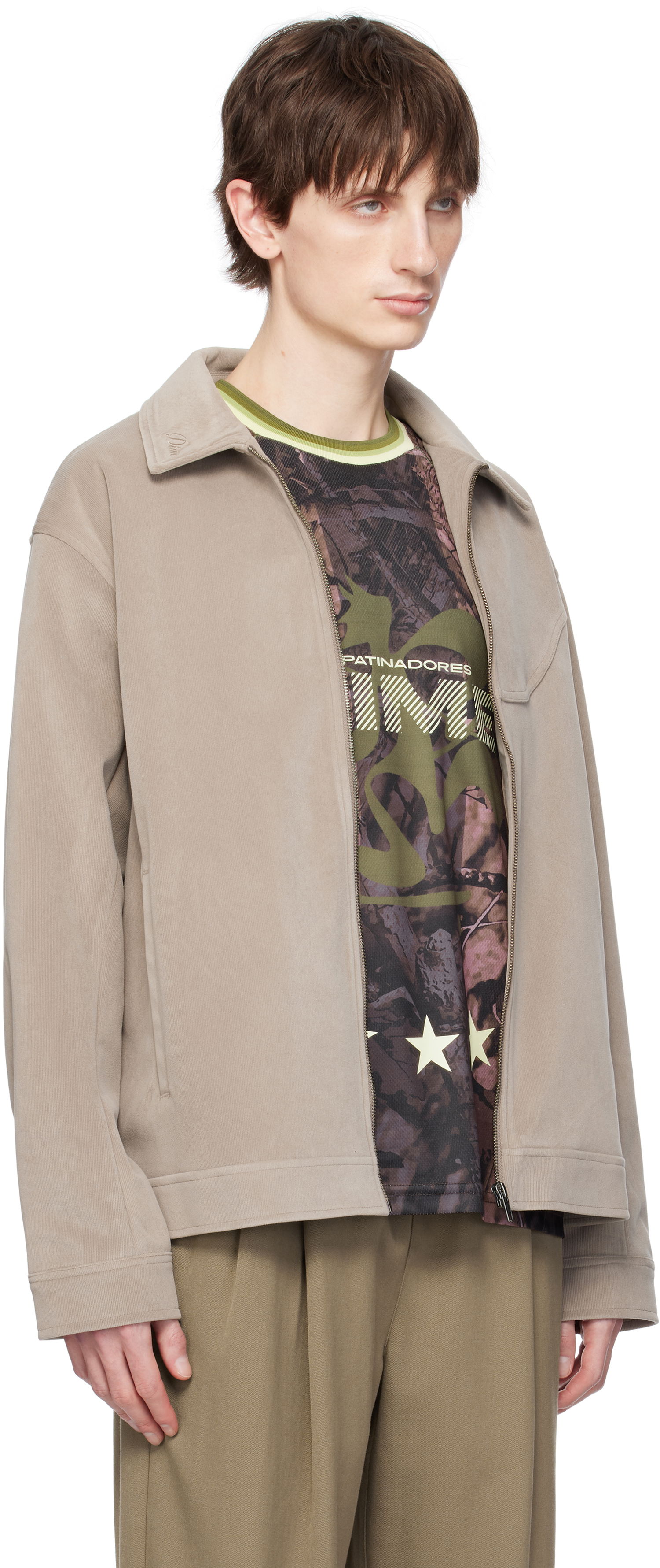Яке Dime Dime Cord Zip Jacket Бежово | DIMESP252TAU, 1