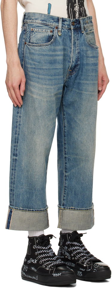 Дънки R13 R13 Cuffed X-Boyfriend Jeans Синьо | R13MD111-D250A, 1